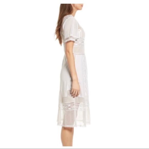 TULAROSA SHORT SLEEVE MIDI DRESS - Picture 4 of 6
